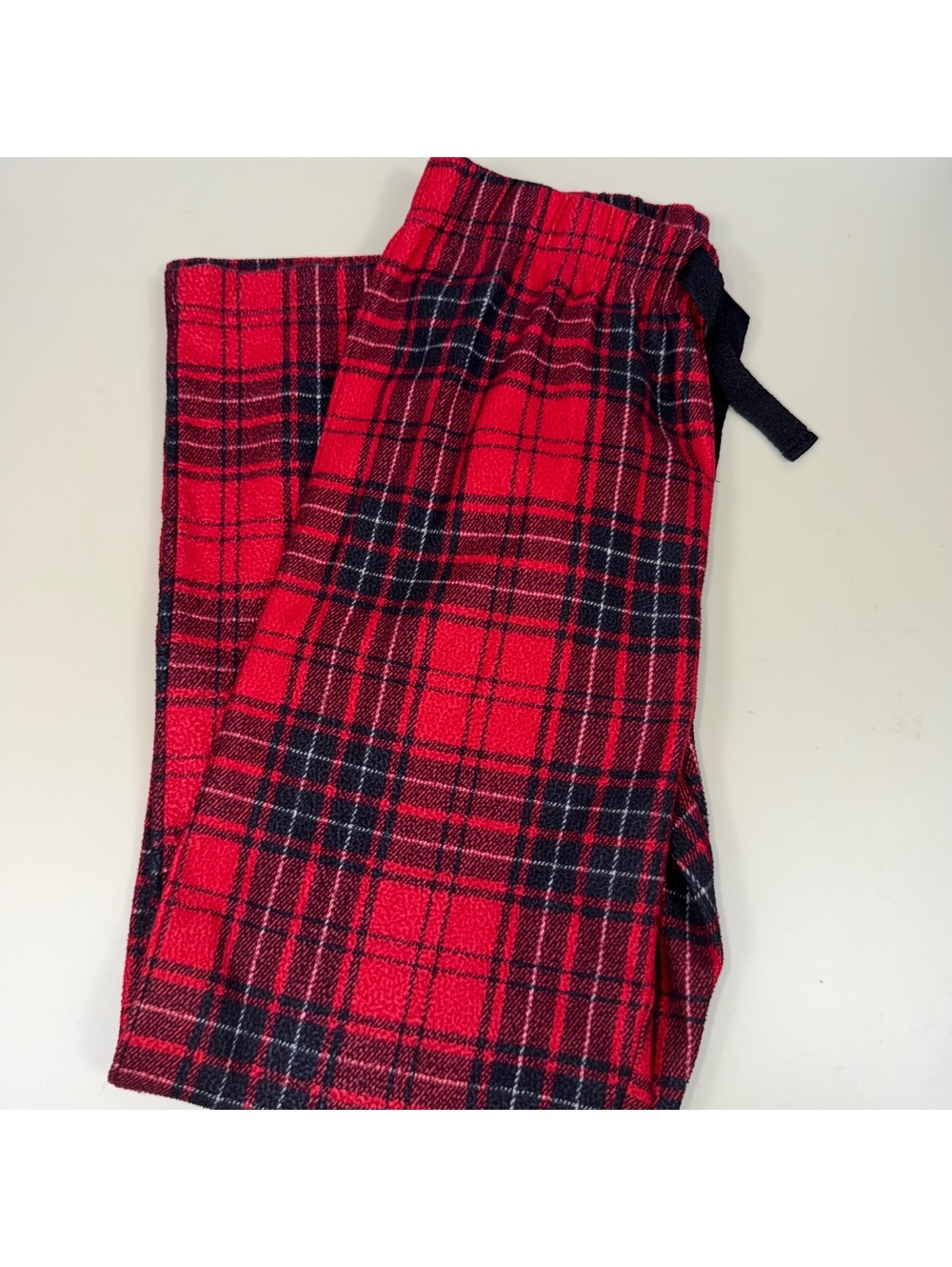 Old Navy Girls L 10-12 Red Plaid Fleece Pajama Pants